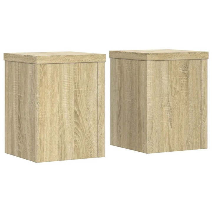 Suport prezentare cu depozitare vidaXL, sonoma gri 31x30x60 cm lemn