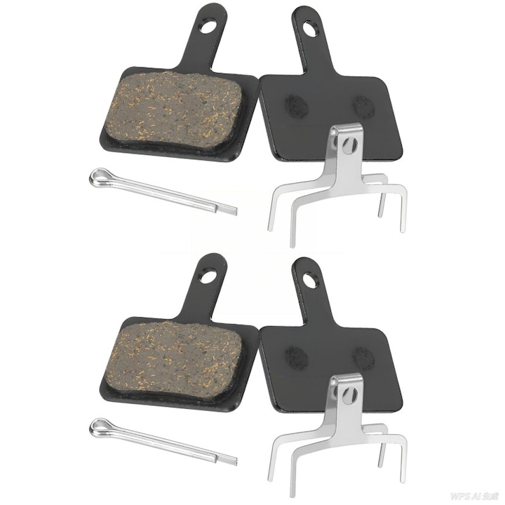 Set de 4 placute de frana semimetalice, negru, 35x30mm pentru trotinete electrice