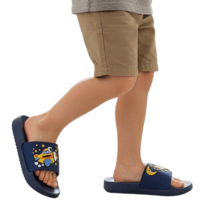 Papuci veseli F103bleumarin 125066, Bleumarin