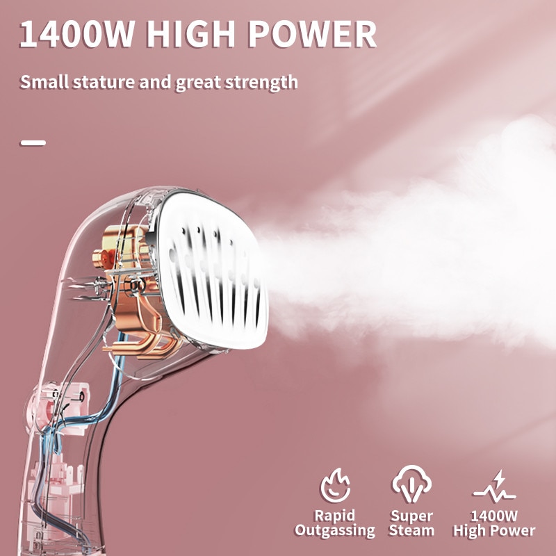 Aparat de calcat vertical cu abur DSP KD1079, 1400 W, rezervor detasabil 220 ml, abur 10-20 g/min, fier calcat cu incalzire in 30 secunde, 2 nivele abur, accesoriu scame, protectie supraincalzire, design compact si usor pentru calcare rapida, Alb/Albastru