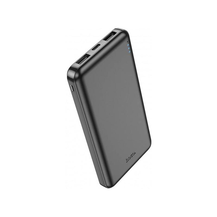 Baterie Externa HOCO J100 10000mAh 10W 2 x USB-A Neagra