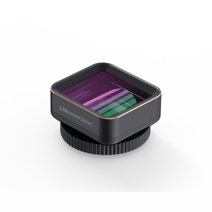 Филтър за телефони ShiftCam LensUltra Anamorphic, Zoom 1.33x, Multi layer AR, Черен