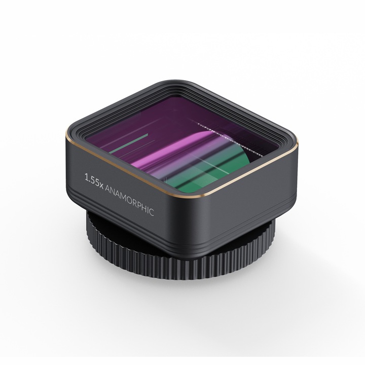 Филтър за телефони ShiftCam LensUltra Anamorphic, Zoom 1.55x, Multi layer AR, Черен