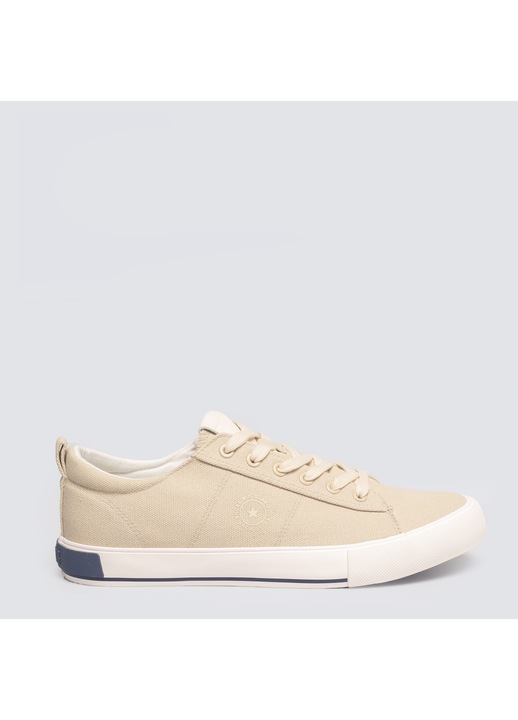 Tenisi barbati, Big Star, casual, bej, material canvas spalat