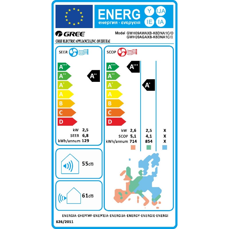 Aer conditionat Gree Pulsar MODEL 2026 GWH09AGAXB-K6DNA1C, 9000 BTU ...