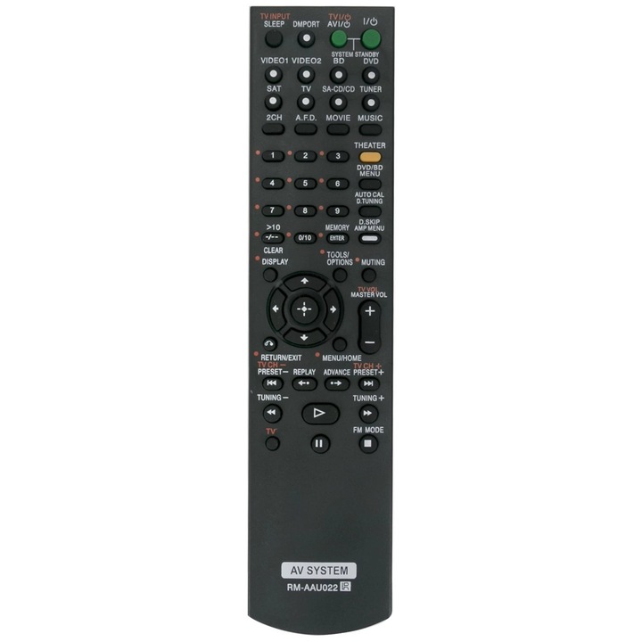 Telecomanda inlocuire RM-AAU022 pentru Sony AV Receiver HT-SF2300 STR-DG520 Sistem Audio