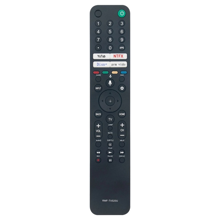 Дистанционно управление за подмяна RMF-TX520U с гласово управление за Sony Bravia TV KD-43X80J XR-55A80J XR-65X90J за 4K UHD Smart