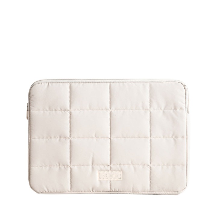 Etui pentru laptop, BELARI, bej, 36,5x2,5x26,5 cm, material din poliester