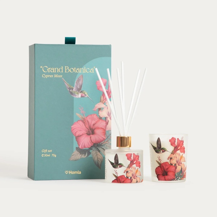 GRAND BOTANICA Cypres Moss szobaillatosító szett 50 ml + 70 g
