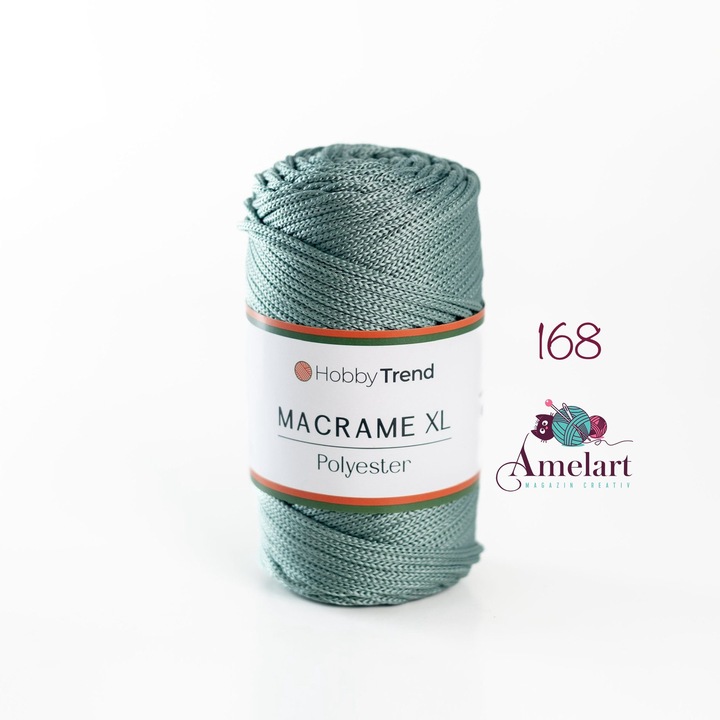 Macrame XL, Fir de tricotat/crosetat Hobby Trend, Polipropilen 100%, 250g/120m 168