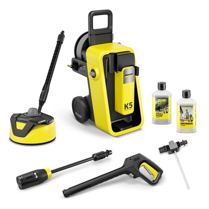 Aparat de Spalat cu Presiune Karcher K 5 Comfort Premium, 2100 W, 145 bar, 500 l/h, 4-in-1 Multi Jet, Galben