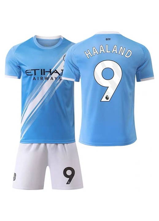 Ferfi felszereles, Manchester City, kek polieszter, Fehér/Világoskék