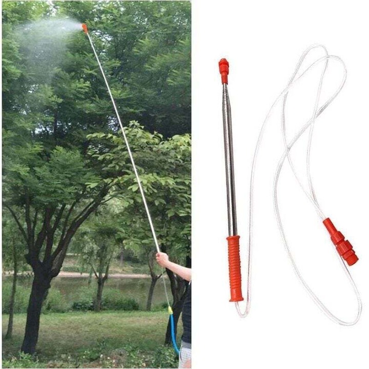 Sprayer telescopic manual 2.3m, inox, ABS, furtun flexibil, pentru stropit pesticide si udare plante