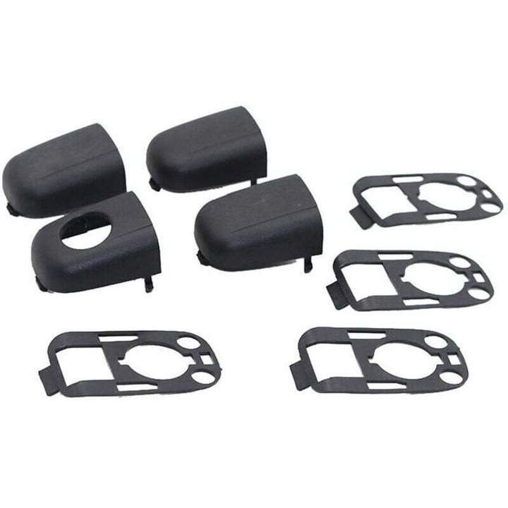 Maner usa auto, 9101AA, plastic, negru, set pentru Peugeot 307, Citroen C2, C3