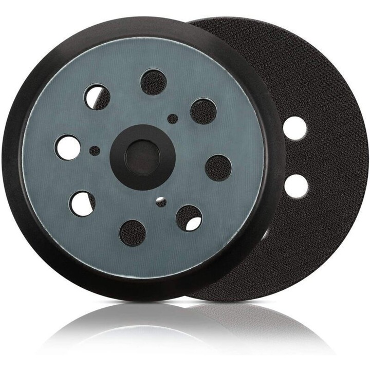 Set 2 placi slefuitor excentric 125mm 8 gauri, negru