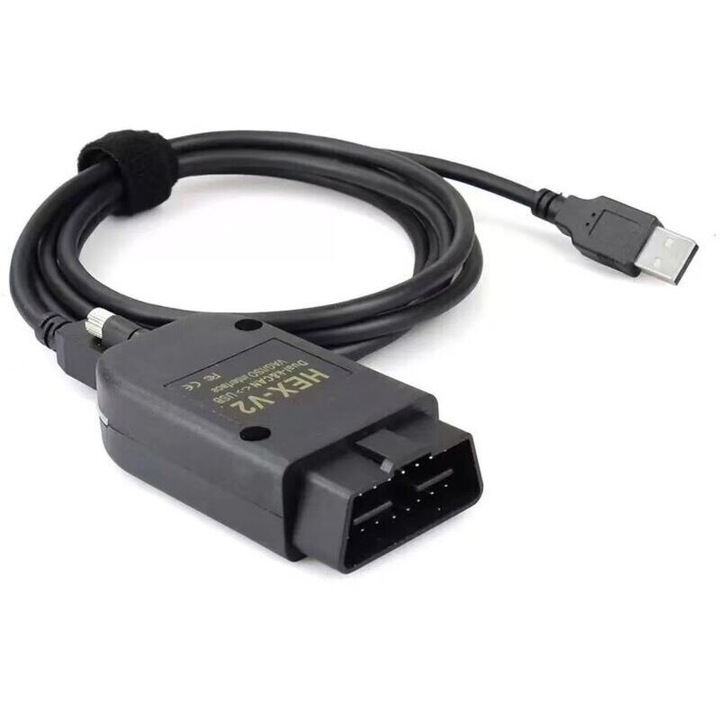 Interfata de diagnosticare VCDS HEX-V2 pentru Audi Volkswagen SEAT Skoda - Kit complet de diagnosticare si programare