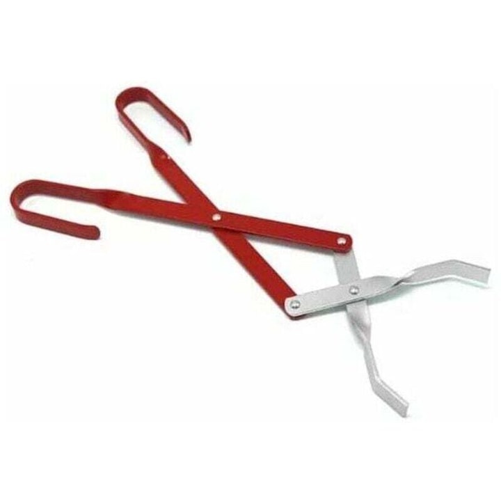Ustensile gratar, clesti pentru carbune, 50cm, aluminiu, design ergonomic, argintii