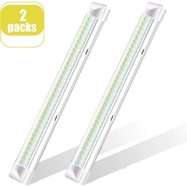 Bara LED 108 becuri, 12V, 900 lumeni, dimensiuni 34.5x3x3.5cm, iluminare interioara pentru vehicule si spatii interioare