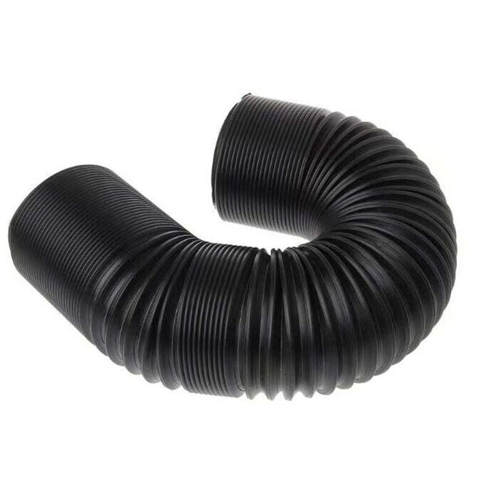 Kit de admisie aer flexibil, 76mm, lungime 25cm-1m, negru, set
