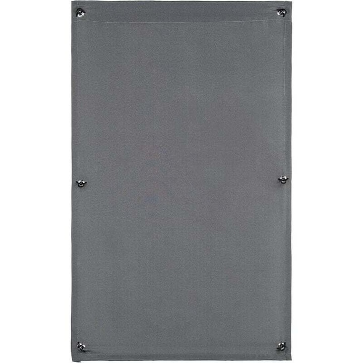 Vákuumos tapadókorongos függöny nap- és hővédelemhez, 57x100 cm, szürke, poliészter