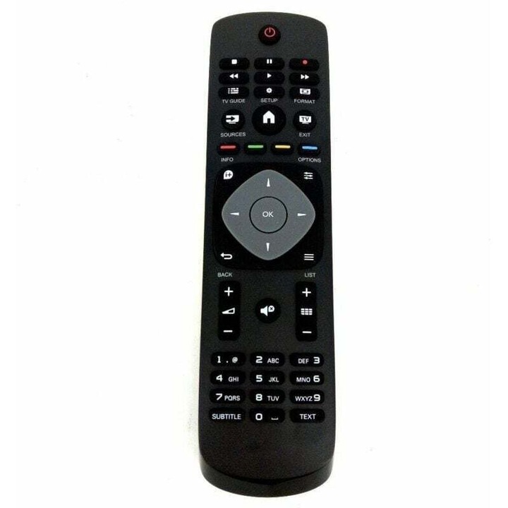 Csere távirányító Smart TV-hez, fekete, mérete 1x3cm