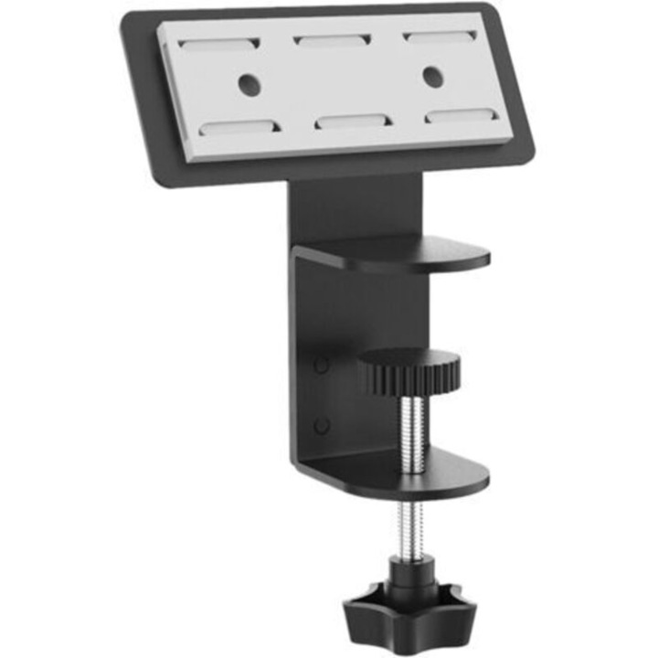 Suport priza multipla de birou, design robust, material ABS, negru