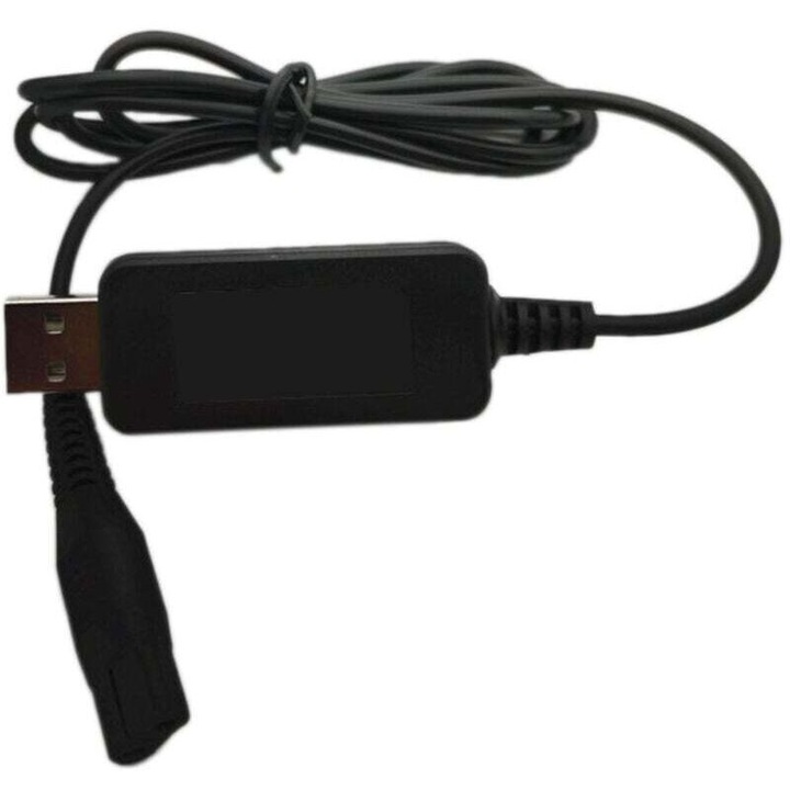 Cablu de incarcare USB 4.3V, adaptor de alimentare, culoare neagra, set de 1 buc.
