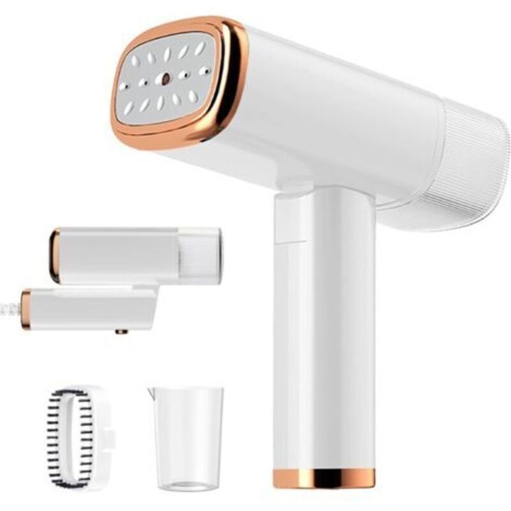 Fier de calcat portabil, 1000W, 120ml, incalzire rapida 30s, usor si pliabil