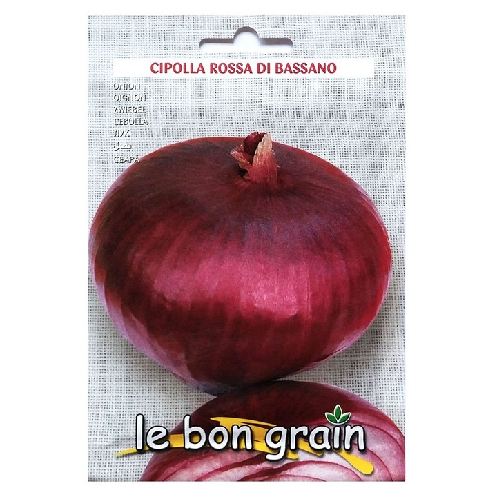 Set 5 x Seminte de Ceapa Rosie, Rossa Di Bassano, 5 g, Raci Sementi