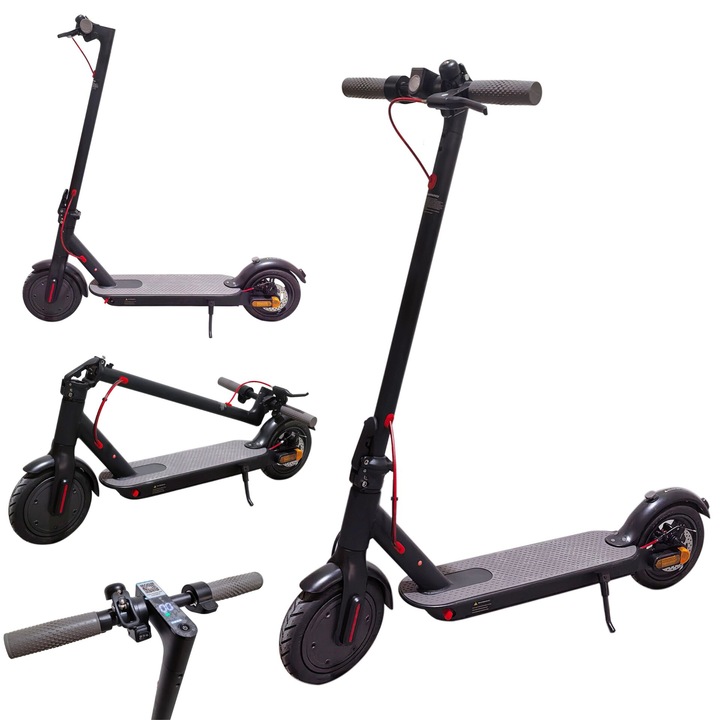 VELORA S103 Elektromos roller 350W teljesítmény, max hatótáv 20km, 8.5"kerekek, 7.8Ah/36V Li-ion akkumulátor, max teherbírás 120kg - fekete