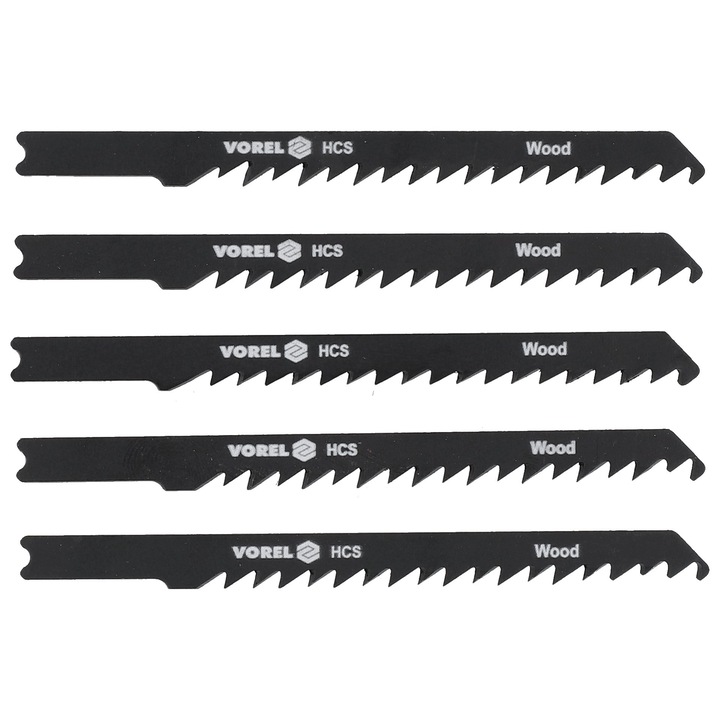 Fierăstrău pendular Vorel, lemn, set 5 buc, 5x30cm
