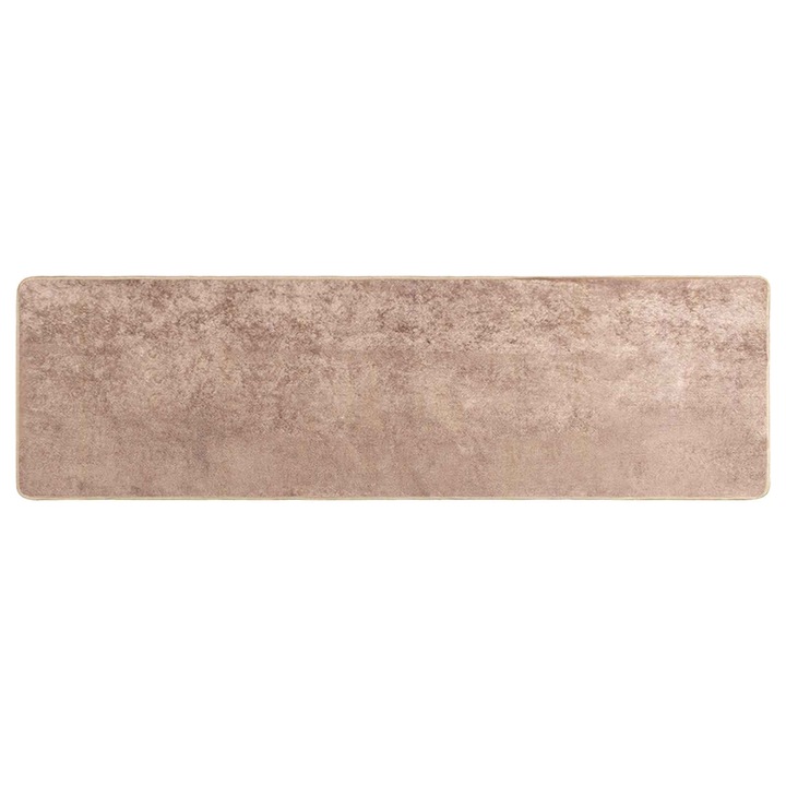 vidaXL Szőnyeg futó MARSA Homokszín 50 x 200 cm Poliészter és PVC 42023104
