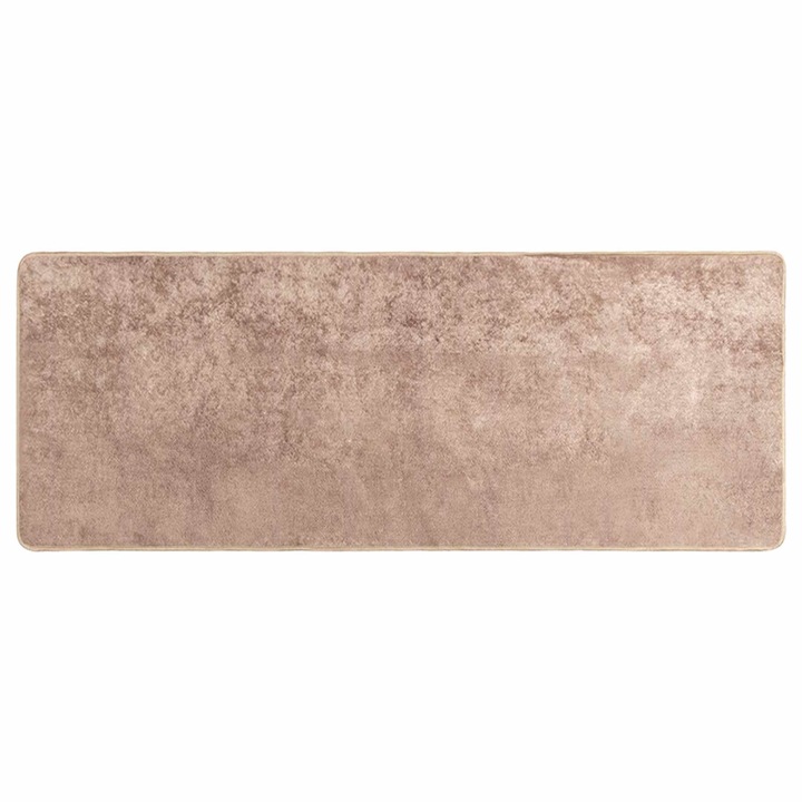 vidaXL Szőnyeg futó MARSA Homokszín 80 x 200 cm Poliészter és PVC 42023112