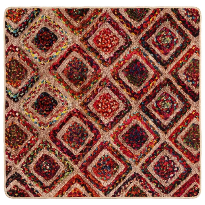 vidaXL Szőnyeg futó MARSA Sokszínű 100 x 100 cm Poliészter és PVC 42023270