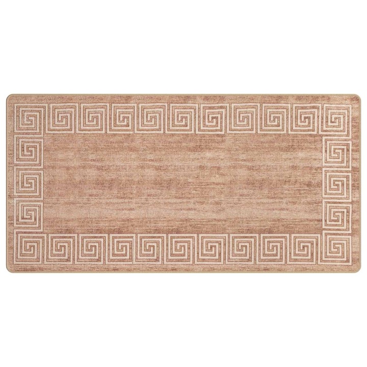 vidaXL Szőnyeg futó MARSA Fehér 100 x 200 cm Poliészter és PVC 42023316