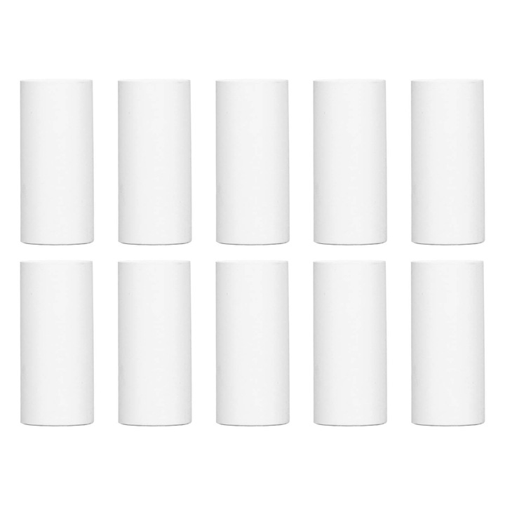 Set 10 Role Hartie Termica 57x25 mm Alba pentru Imprimante POS