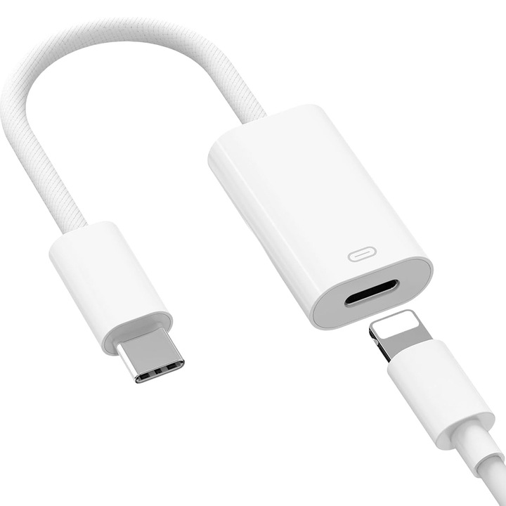 USB-C–Lightning adapter FooFoony, gyorstöltés, adatátvitel, 12.5cm