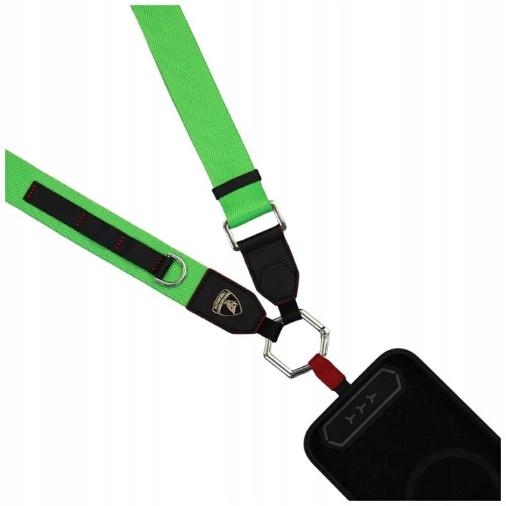 Универсална презрамка Lamborghini D1 Crossbody Webbing Strap зелена
