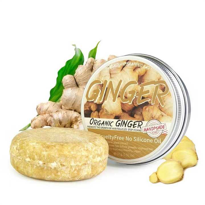 Sampon organic Vitesthord cu ghimbir, anti-cadere, 100% natural, 60g