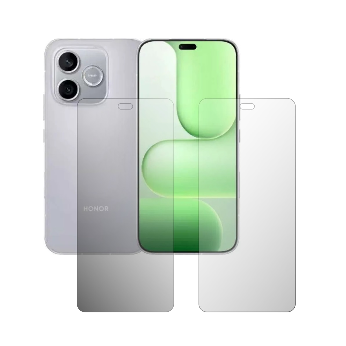 Set 2X Folie Protectie Ecran Folie24, pentru Honor 600 Lite, 1X Ultra-Clear + 1X Mata, Acoperire Totala Full-Display, Adezive, Flexibile cu Auto Regenerare