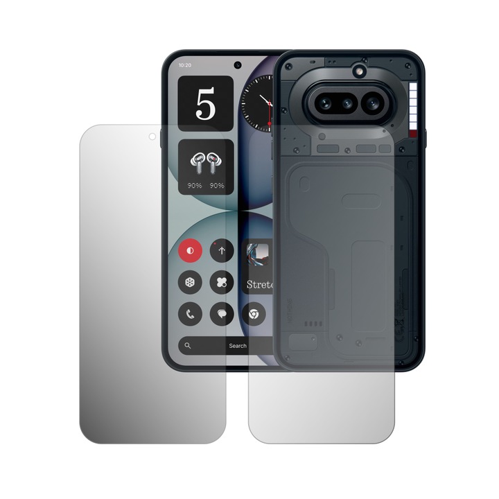 2X Képernyővédő Fólia Szett Folie24, Nothing Phone (4a) készülékhez, 1X Ultra-Clear + 1X Matt, Teljes Kijelző Fedés, Öntapadós, Rugalmas, Öngyógyító