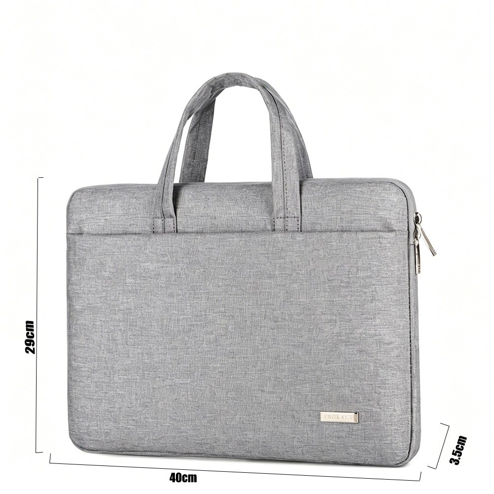 Geanta laptop BOMSTOM, 15.6 inch, gri, impermeabila, cu compartimente multiple, rezistenta la socuri