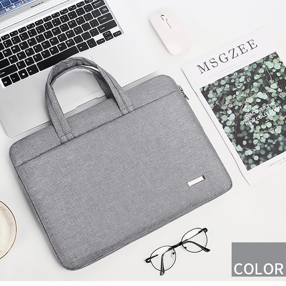 Geanta laptop BOMSTOM, 15.6 inch, gri, impermeabila, cu compartimente multiple, rezistenta la socuri