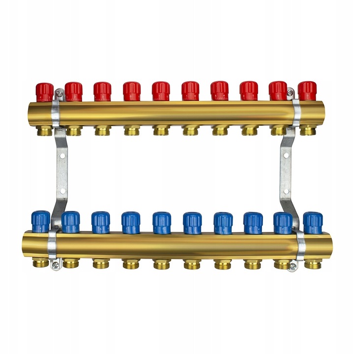 CO elosztó, Millto, 10 körös, 1'', 435mm, mosit, komplett készlet