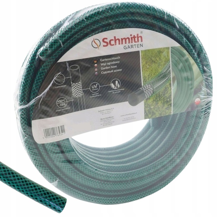 Schmith kerti tömlő, 3/4", 50m, UV-álló, 3 rétegű