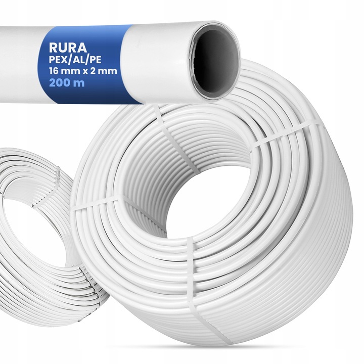 PEX/AL/PEX тръба 16x2mm 200m, многослойна, за подово отопление, TRCR