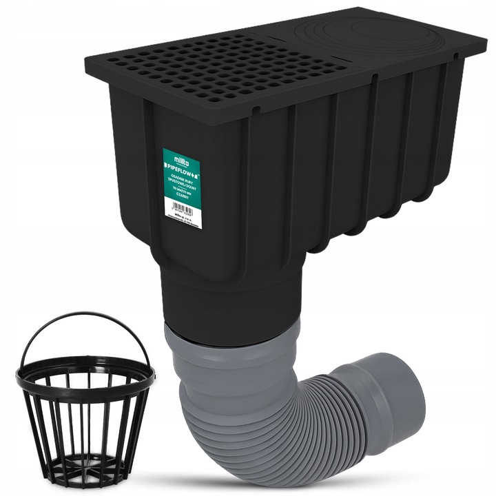 Sistem de scurgere pentru jgheab, Millto, 110/125, elastic