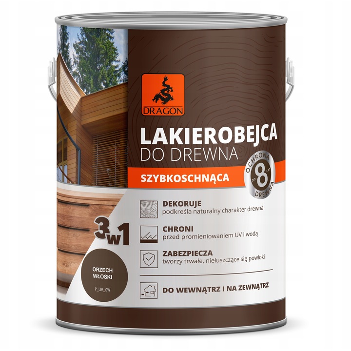 Dragon 3 az 1-ben falazúr, dió, 700ml, fényes, vízbázisú, könnyen felvihető