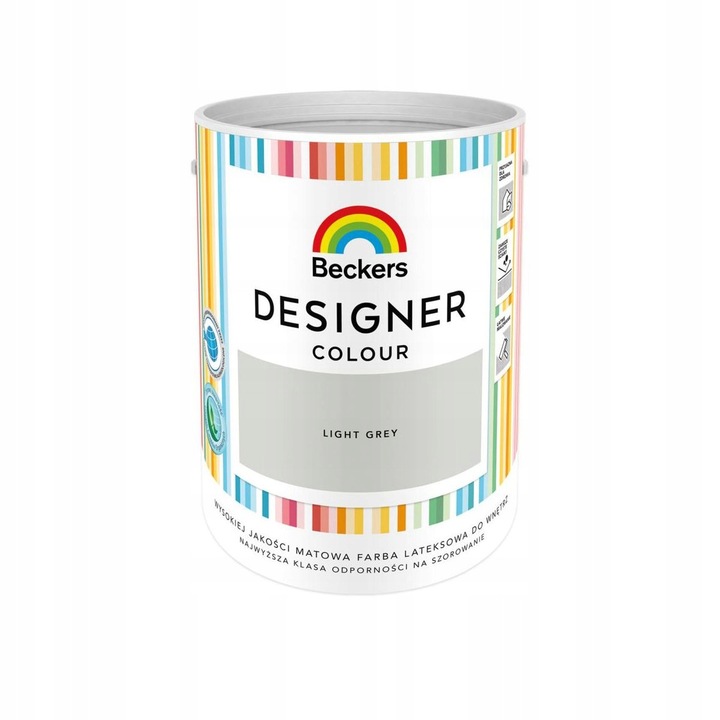 Beckers Designer Light Grey matt latex festék 5L 16m/l