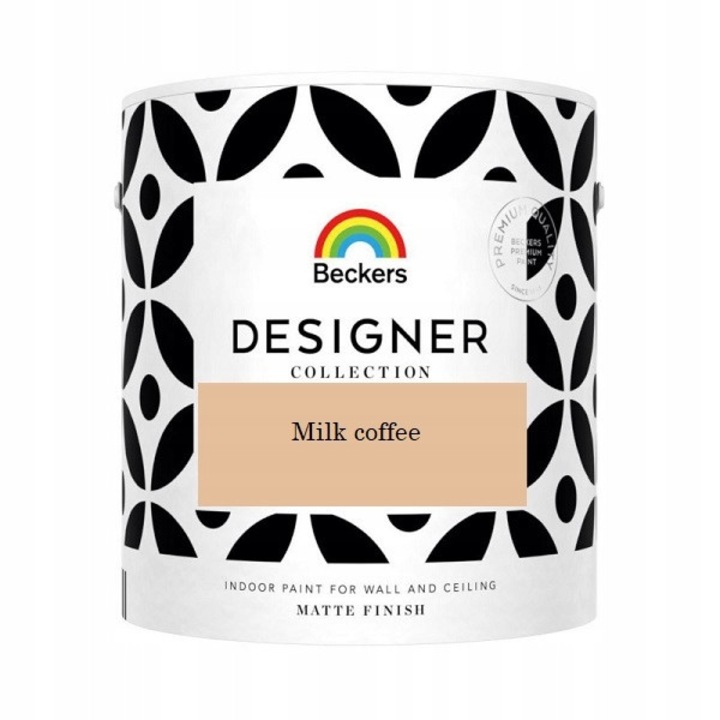 Beckers Designer Collection beltéri kerámia festék 2,5L, Milk Coffee, szennyeződésálló, matt felület